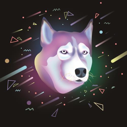 79.00 我的第三幅波普风格的原创插画:是狗头总会发光!立即购买